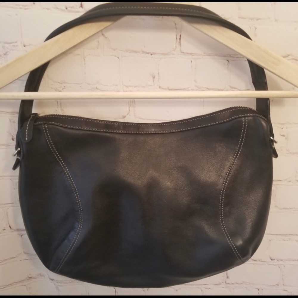 Beautiful Cole Hann black leather hobo bag
